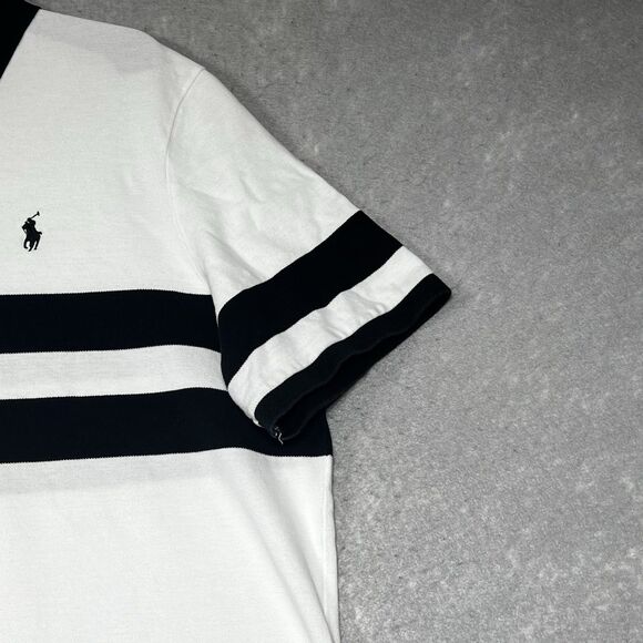 Polo Ralph Lauren Polo Shirt #3 Men’s Size XL Slim Custom Fit White Short Sleeve - Picture 4 of 13